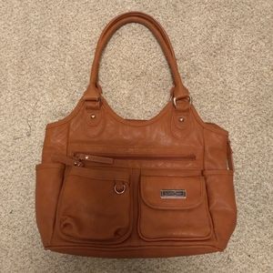 Cognac Multisac shoulder bag for women